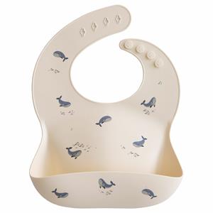 Mushie Slabbetje Walvis - Silicone