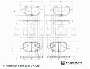 Chevrolet remblokkensetmet klampen