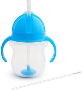 Munchkin Drinkbeker  Click Lock Tip & Sip Straw Cup Blue