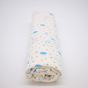 Hydrofiele Luierdoek - Cloud Star Blue - 70 x 70 cm - 1 stuk - 100% Biologisch Katoen