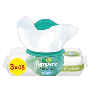 Pampers  Harmonie Aqua - Billendoekjes - 144 doekjes - 3 x 48