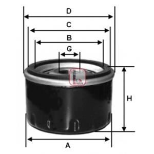 Sofima Oliefilter  S 1610 R