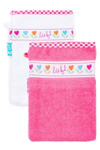 Lief! Set van 2 washandjes  | 