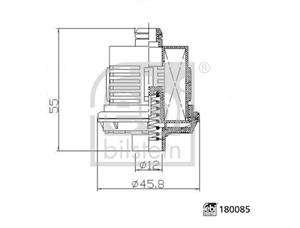 Hydraulikfilter, Lamellenkupplung-Allradantrieb FEBI BILSTEIN 180085