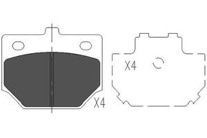 Daihatsu Remblokken set