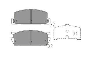 Isuzu Remblokken set