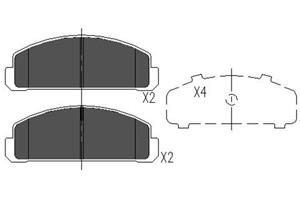 Mazda Remblokken set