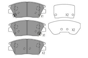 Ssangyong Remblokken set