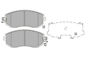 Subaru Remblokken set