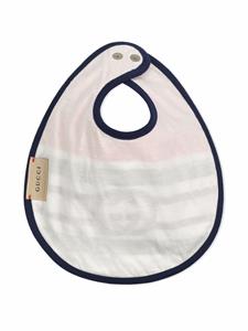 Gucci Kids Slabbetje met logoprint - Rood