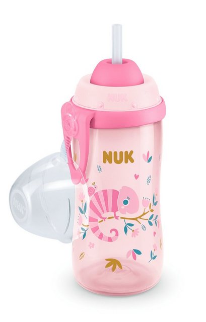 NUK Babyflasche  Flexi Cup 10255588, Chamäleon Effekt, auslaufsicher, BPA frei