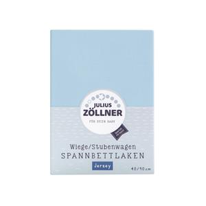 JULIUS ZÖLLNER Hoeslaken Jersey voor wieg lichtblauw