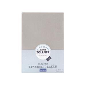 Zöllner JULIUS ZÖLLLNER hoeslaken Jersey taupe 70 x 140 cm