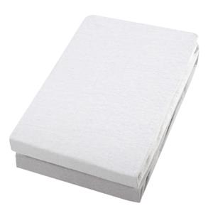 Alvi Spannbettlaken Doppelpack weiß/silber 70 x 140 cm