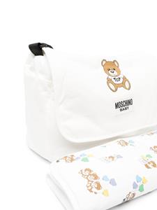 Moschino Kids Teddy Bear padded changing bag - Wit