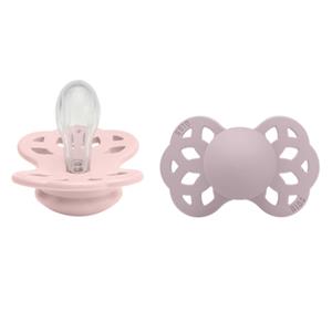 BIBS Fopspeen Infinity 0-6 maanden Blossom/Dusky Lilac 2 stuks.