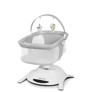 2-in-1 Babyswing en Wieg Lionelo Bella Grey Concrete