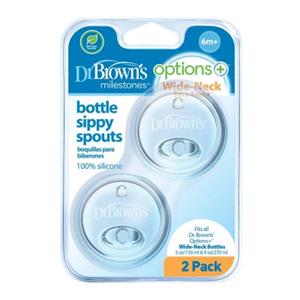 Dr Brown's Options+ sippy spout brede halsfles 2 Stuks