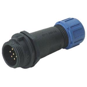 Deltron Connectors DELKSP1311/P7I Ronde connector Stekker, recht Totaal aantal polen: 7 1 stuk(s)