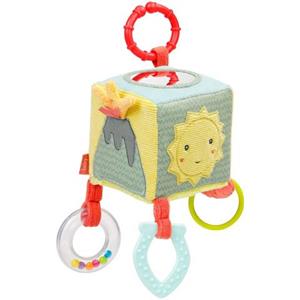 Fehn Kinderwagen hanger Activity-kubus Happy dino met bevestigingsring