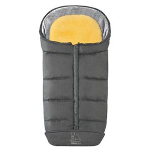 Heitmann Voetenzak Comfort 2-in-1 met lamsvel inzet grijs gesmolten