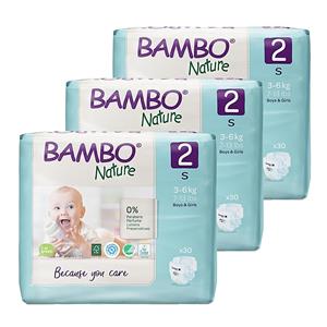 Bambo Nature Luier Maat 2 Voordeelverpakking 90 stuks