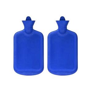 2x Stuks warmwater kruiken blauw 2 liter -