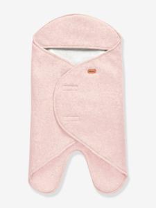 Beaba Baby deken Baby nomad e Dubbele fleece poeder roze wit 0 -