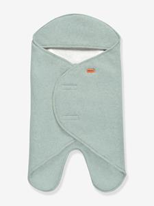 Beaba Babydeken Baby nomad e Dubbele fleece saliegroen wit 0-6 maanden