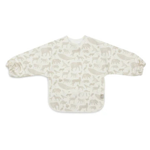 Slabber Jollein Met Mouw Waterproof Animals Olive Green
