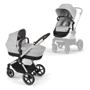 Cybex Eos Lux Kinderwagen - Zilver Frame - Lava Grey