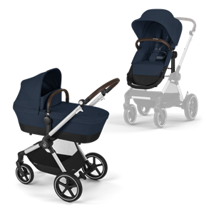 Cybex Eos Lux Kinderwagen - Zilver Frame - Ocean Blue