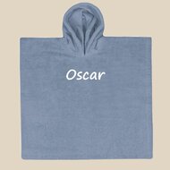 Keuze uit meerdere kleuren poncho's, compleet cadeau me Babyponcho Kraamcadeau met naam