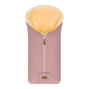 fillikid Winter Voetenzak Pamir voor Baby Autostoel Echt Bont Oud Roze