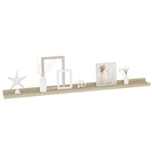 VidaXL Wandschappen 4 st 100x9x3 cm sonoma eikenkleurig