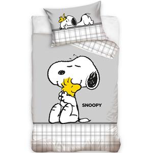 SlaapTextiel Snoopy baby dekbedovertrek Love - 100 x 135 cm  - Katoen