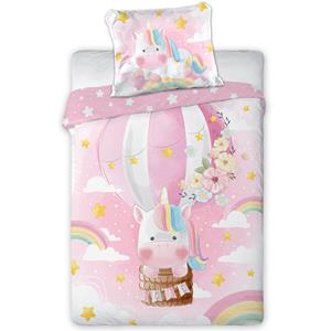 Cuddles Baby Dekbedovertrek Unicorn - 100 x 135 cm - Katoen