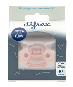 Difrax Fopspeen Natural 6+ M SE Pink Opal