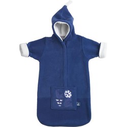 SlaapTextiel Buggy Snuggle Baby Voetenzak Love Emd Blue Fleece 0-6 mnd