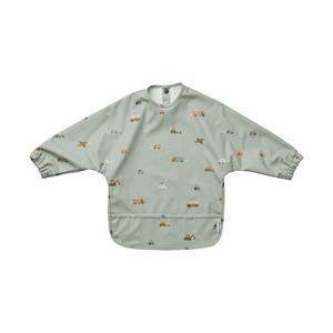 Liewood Merle Vehicles Longsleeve Slabbetje Dove Blue Mix