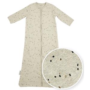 MEYCO Babyslaapzak met mouwen Rib Mini Spot - Sand Melange