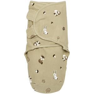 Meyco inbakerdoek Forest Animals 0-6 maanden sand Beige Dierenprint 