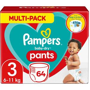 2x  Baby Dry Luierbroekjes Maat 3 (6-11 kg) 32 stuks