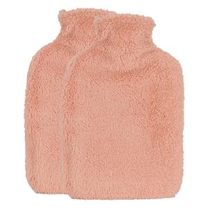 H&S Collection Warmwaterkruik - 2x - met extra zachte hoes - koraalroze - 1,75L - kruik -