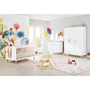 Pinolino Lumi kinderkamer 3-deurs breed met bed 60 x 120 cm