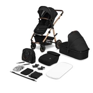 Lionelo Amber 2 in 1 Combi Kinderwagen Black Onyx