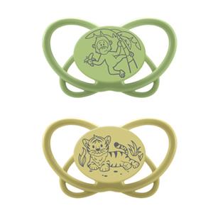 Nip Soother My Butterfly Green , maat 1 (0-6 maanden), siliconen groen