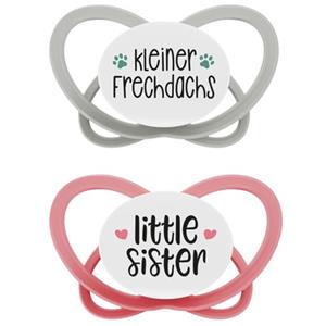 Nip Soother My Butterfly Green Special Edition, maat 2 (5-18 maanden), brutale das / little zusje