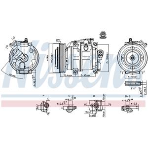 Nissens A/C compressor  NIS 890904