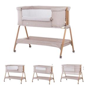 Chipolino Komplettbett Babybett Sweet Dreams Rollen, Beistellbett, Matratze, Anti-Reflux